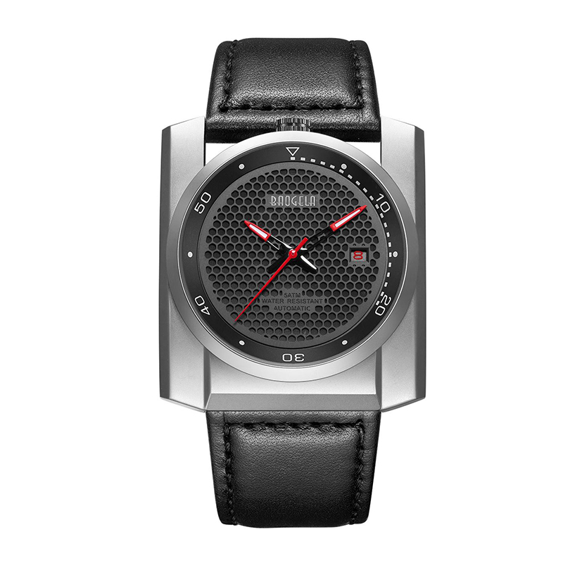 Baogela New Sports Watch Men\'s Trend Big Dial Square Men \\\\ Watch Luminal imperméable Automatique mécanique ATTENTION 6775